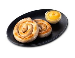 Колбаски Баварские с картофелем и горчичным соусом
