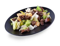 Салат с куриной печенью