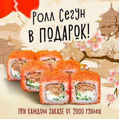 Ролл Сегун в подарок!