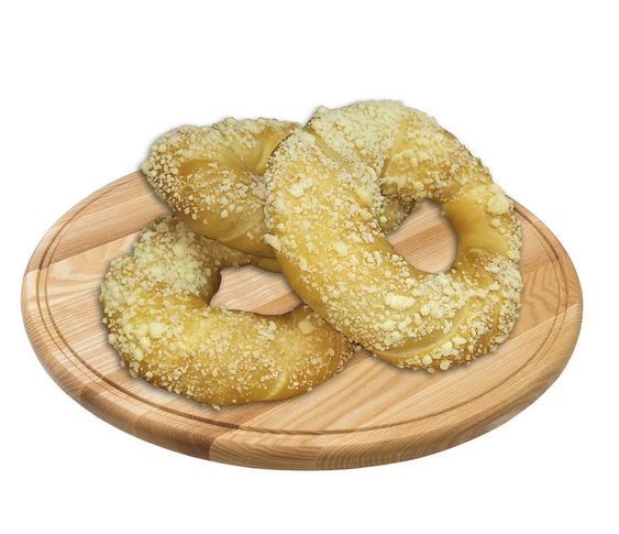 Булочка с шоколадно-сливочной начинкой