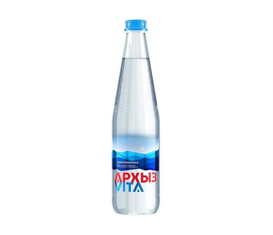 Вода минеральная Архыз стекло газ 0,5л