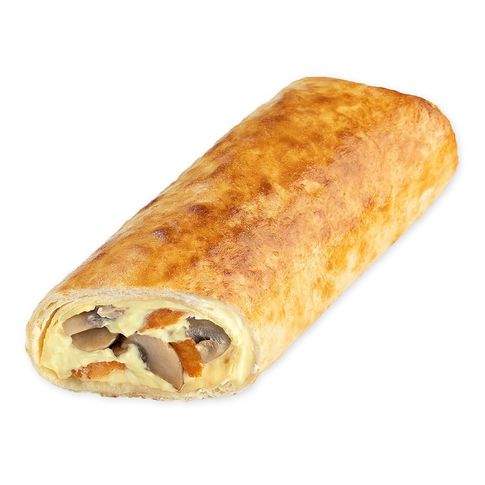 Горячий ролл с курицей и грибами