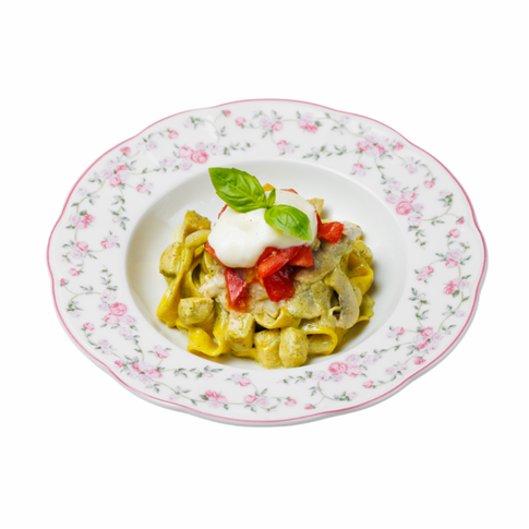 Паста с курицей и грибами 