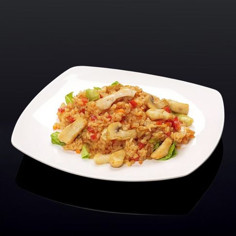 Тэппаньяки рис с курицей
