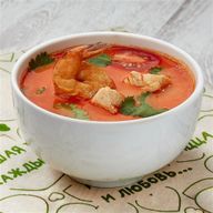 Том Ям с курицей и креветкой