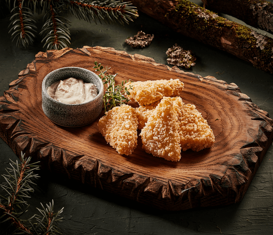 Сырные шарики с соусом Блю Чиз