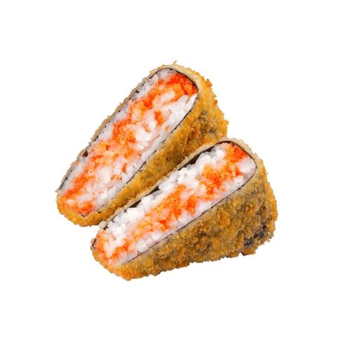 Жареный онигири с лососем