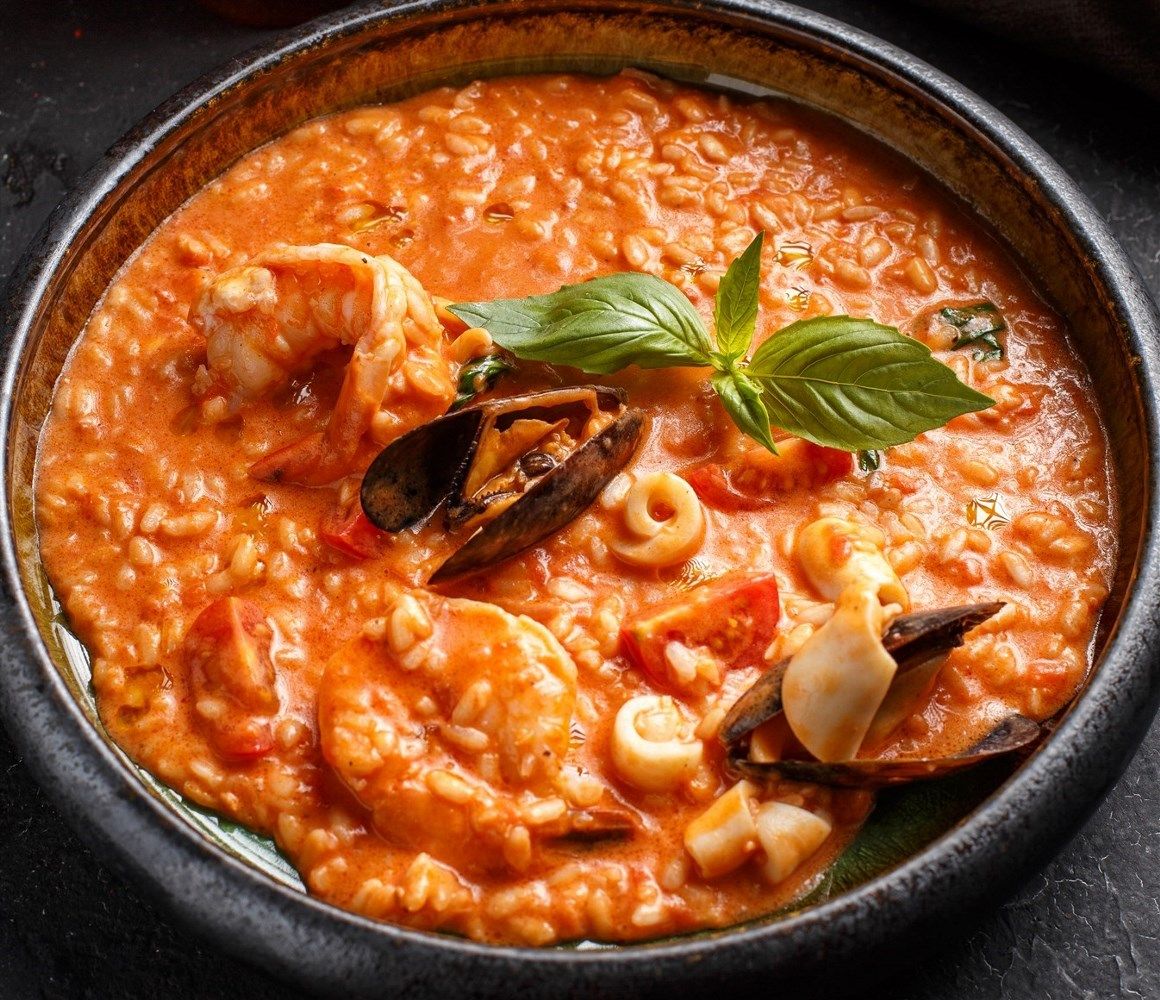 Ризотто с морепродуктами