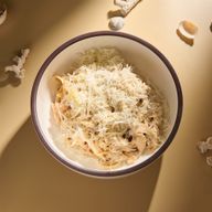 Паста с белыми грибами и цыплёнком