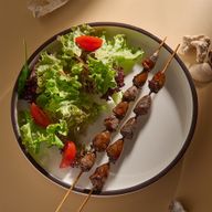 Шашлычки из куриных сердечек