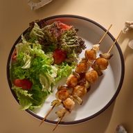 Шашлычки из гребешка и порея