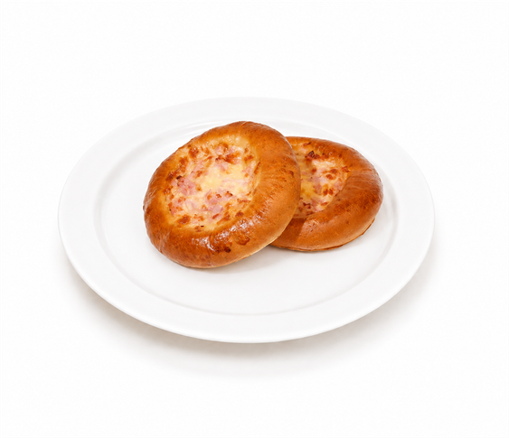 Ватрушка с ветчиной и сыром