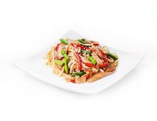 Удон с овощами и курицей