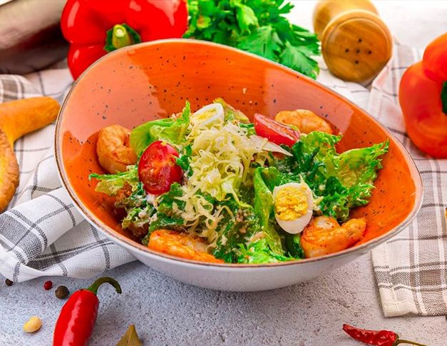 Цезарь с креветками