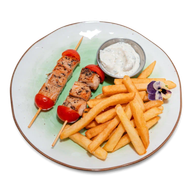 Жареный куриный шашлычок(детское меню)