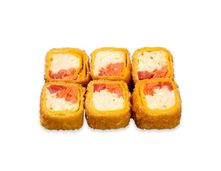 Ролл сырный с коопченым лососем