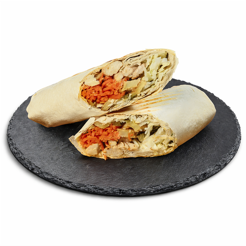 Шаурма куриная с морковью по-корейски