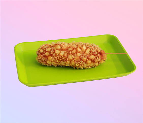 Корейский корндог с куриной колбаской и сыром Моцарелла
