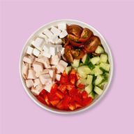 Поке с копчёной курочкой