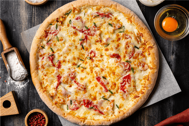 Карбонара 31 см тонкое тесто промо