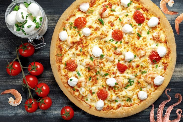 Пицца Морская Делюкс пышное тесто промо MORE