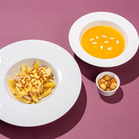 Бизнес ланч (суп + горячее)