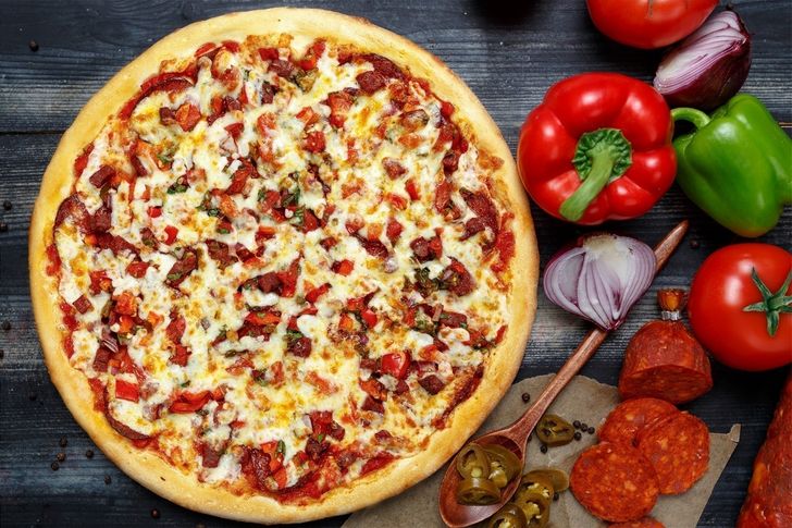 Пицца «Мексиканская» 31 см т/т в подарок по промокоду