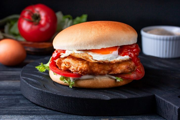 Бургер «Цезарь» промо