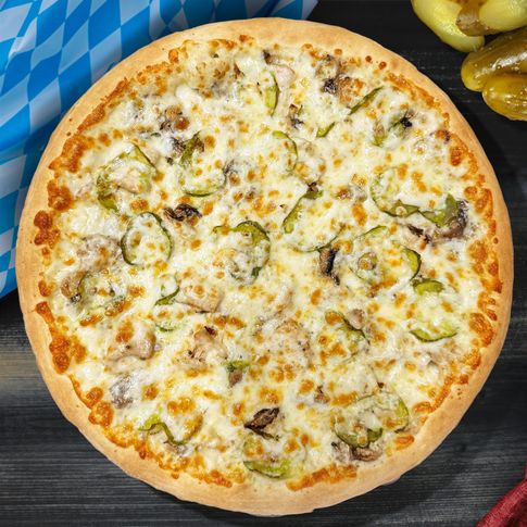 Пицца со свиной корейкой 31 см тонкое тесто промо