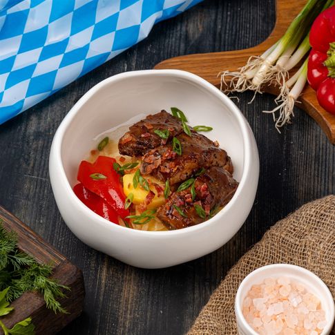 Свиные ребра с маринованным перцем промо