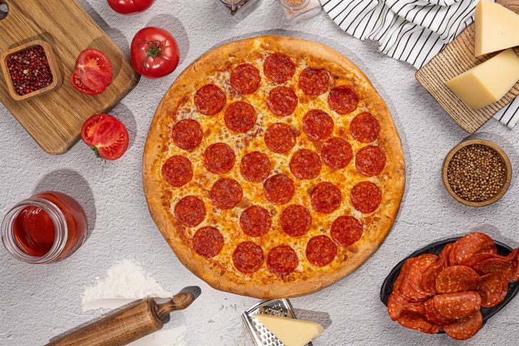 Двойная пепперони 31 см пышное тесто промо