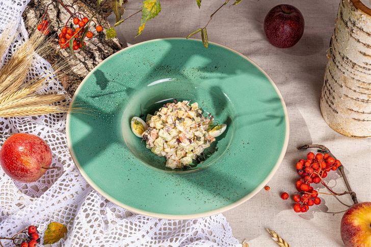 Оливье с говядиной  промо