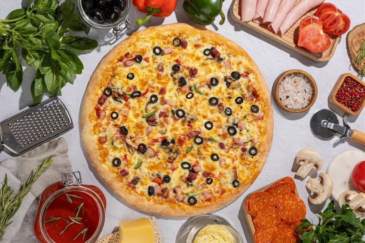 Пицца Суприм 31 см тонкое тесто