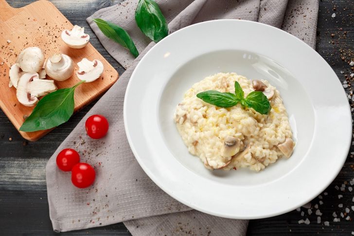 Ризотто с белыми грибами промо