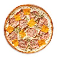 Пицца С ветчиной и грибами