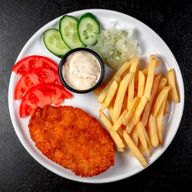 Комплексный обед с куриным шницелем