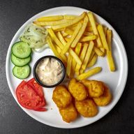 Комплексный обед с куриными наггетсами