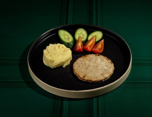 Куриная котлета с пюре