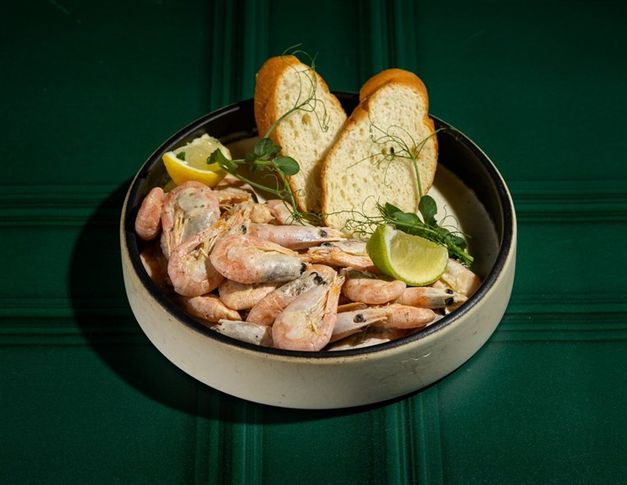 Креветки в сливочном соусе