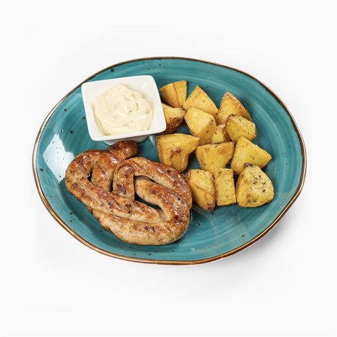 Купаты из куриного филе с картофелем Айдахо