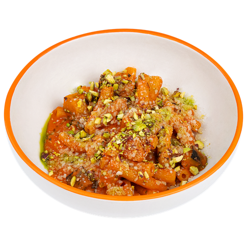 Паста с хрустящими баклажанами