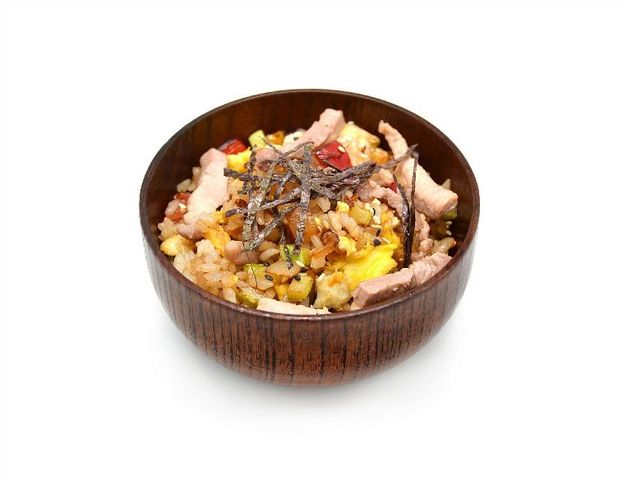 Жареный рис с мясом