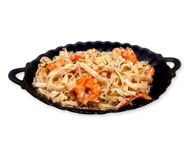 Удон с креветками