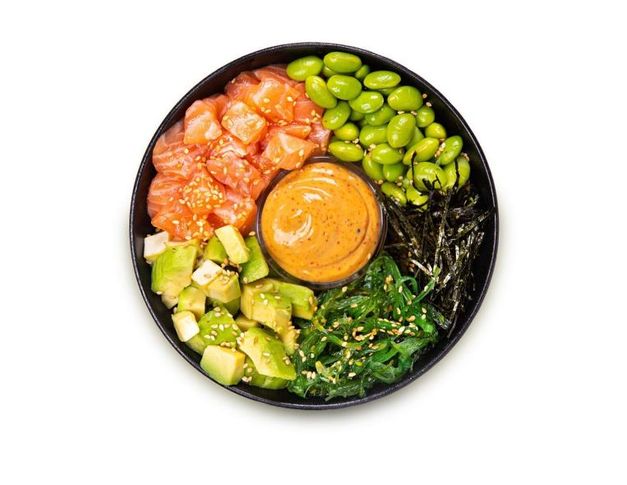 Поке с лососем