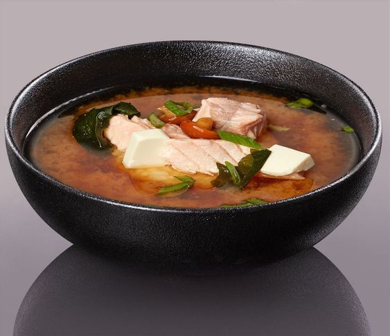 Суп Мисо с лососем