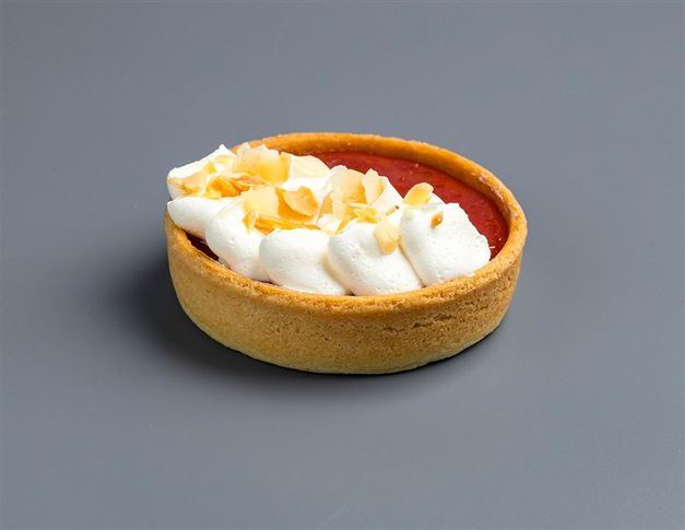 Тарт клубника со сливками постный