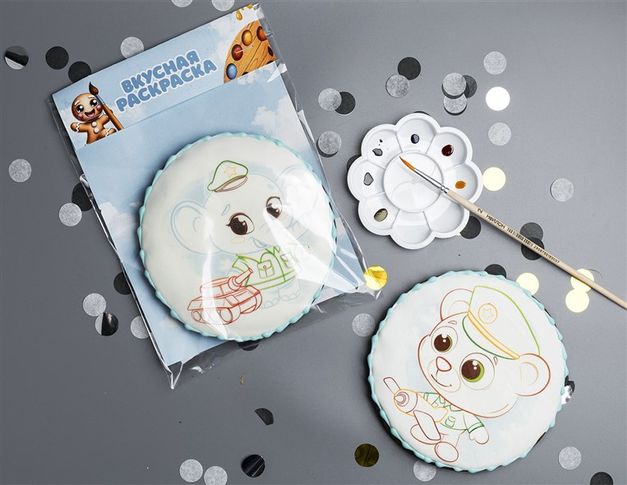 Пряник "Расскраска" 23 февраля"